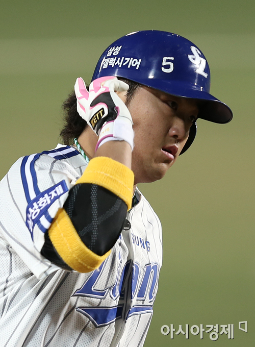 [포토] 박석민 '첫 타석부터 터졌다'