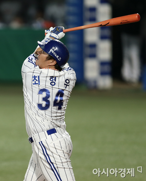 [포토] 최형우 '힘찬 타격'