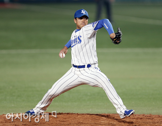 [포토] 역투하는 삼성 김희걸