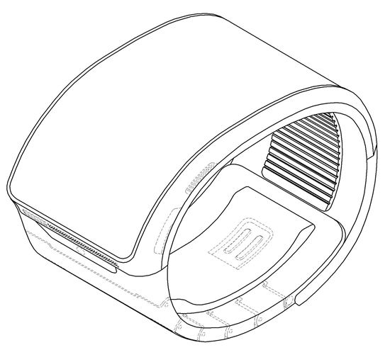 삼성, 손목에 감는 기기 디자인 특허 등록…'접거나 펼치거나'