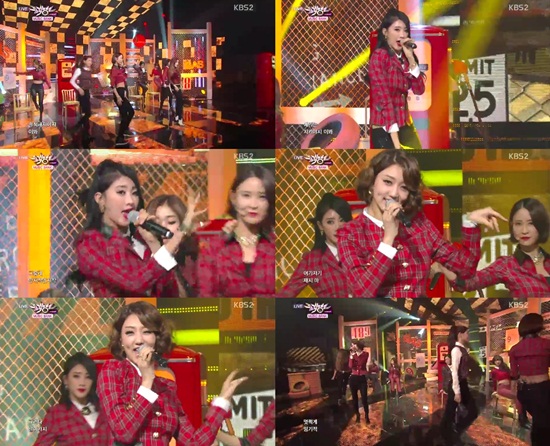 '뮤직뱅크' 나인뮤지스, 발랄+관능 '색다른 조화'