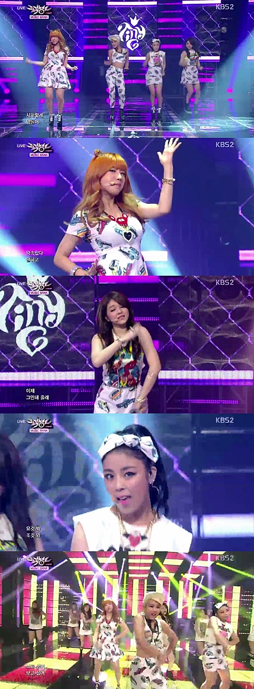 '뮤직뱅크' 타이니지, 애교 댄스 '깜찍 매력' 폭발