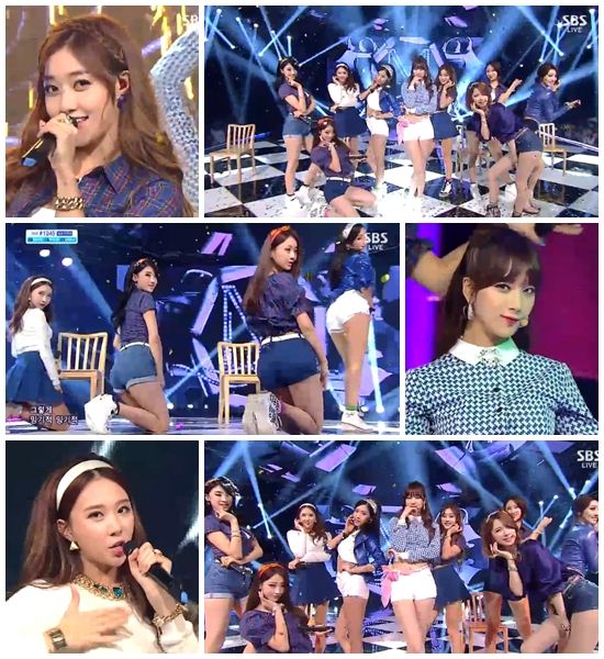 '인기가요' 나인뮤지스, 가요계 1% 명품 섹시미‥'파격+강렬'