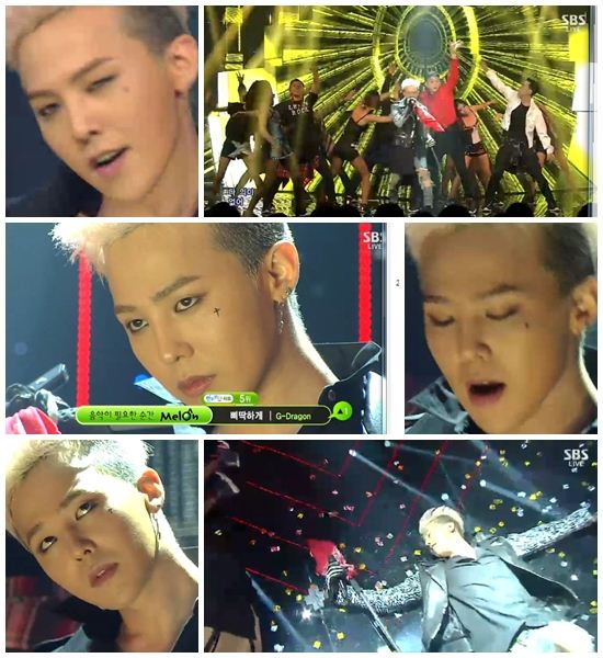 '인기가요' 지드래곤, 이렇게 자유로울수가…'강렬+파격'