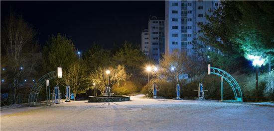 계룡 금암공원 옛 모습.