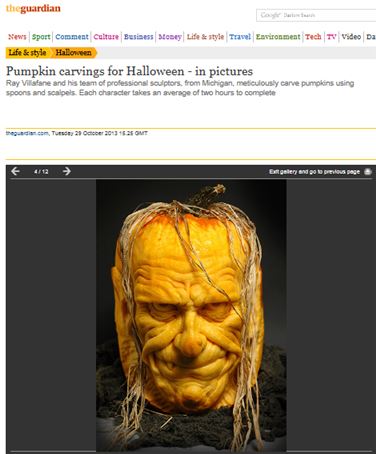 '마녀 얼굴 호박' 공개 "섬뜩하지만 정교함이 더 놀라워"