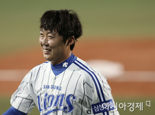 [포토] 배영수 '한 숨 돌렸네'