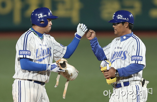 [포토] 박한이 '가족의 힘으로!'