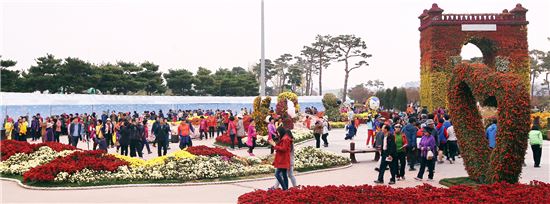 [포토]함평 국향대전 관광객  '인산인해’