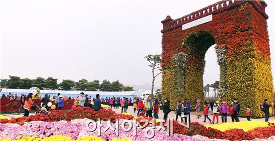 [포토]함평 국향대전 관광객  '인산인해’