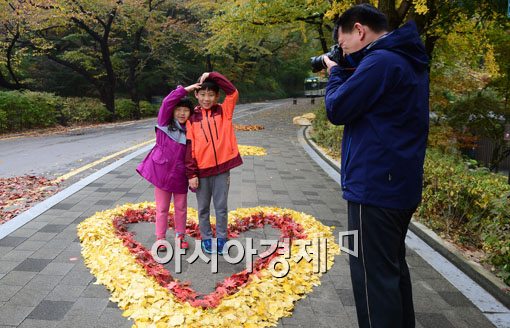 [포토]'아빠, 이렇게요?'