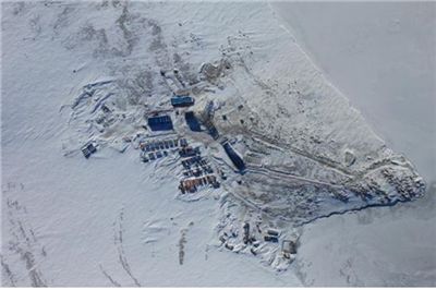 ▲1단계 공사가 마무리된 남극 장보고 기지 전경. (사진 : 해양수산부)