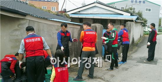 광주시 광산구 비아청년회, 사랑의 연탄 배달 봉사