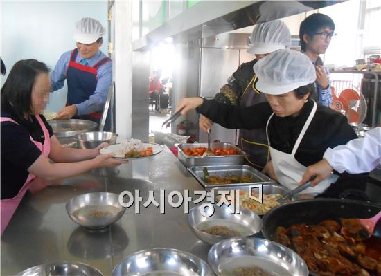 광주시 광산구 우산동, ‘복지공감의 날’ 맞아 장애인 봉사