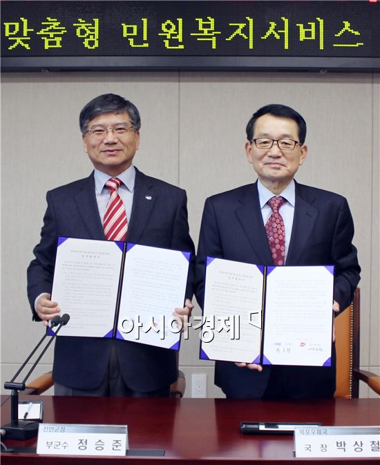 신안군-목포우체국간 업무 협약