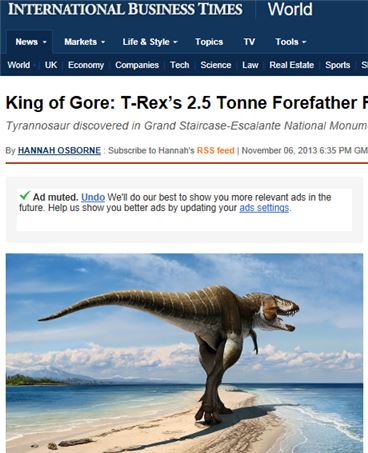 1000년전 지구 지배한 '신종 육식 공룡' 화석 발견