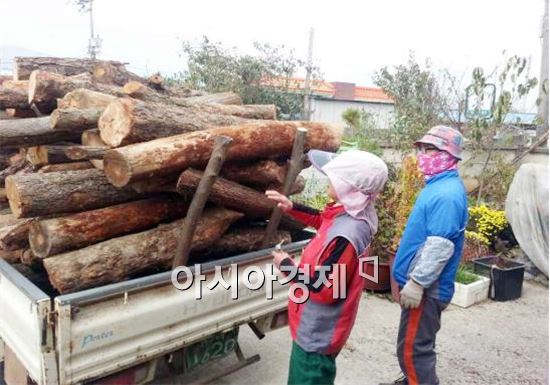 함평군, 취약계층에 땔감 지원