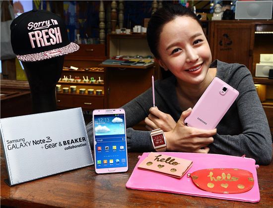 삼성전자, 여심 홀리는 '갤노트 3 블러쉬 핑크' 출시