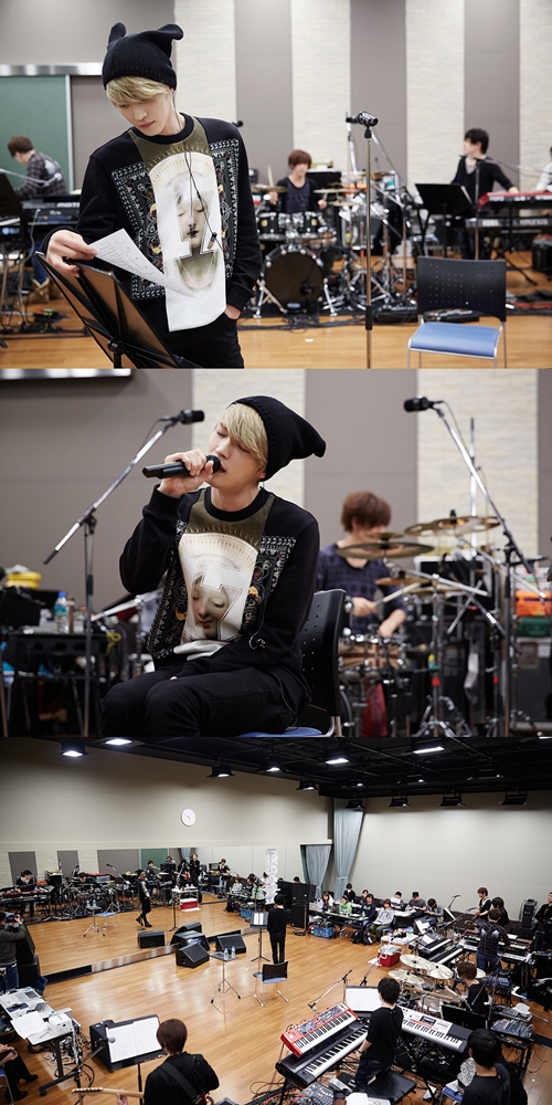 김재중, 日 요코하마 콘서트 연습실 사진 공개