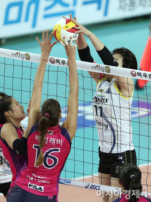 [포토] 바실레바-장소연 '양보는 없다'