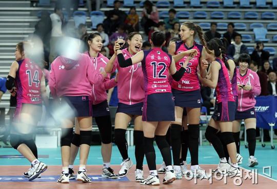 [포토] 흥국생명 '시즌 첫 승리!'