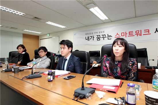 스마트워크 활성화 아이디어, 예비직장인들에게 묻다