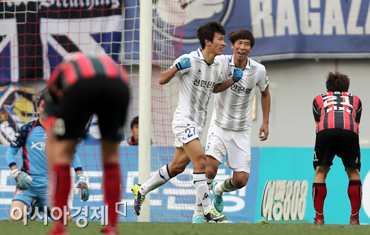 [포토] 한교원 '동점골 넣었어!'