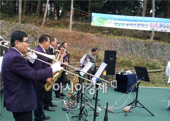 보리수 관악단, 장흥 편백숲 우드랜드에서  연주회 개최