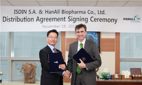 한올바이오파마, 스페인 피부과 화장품 독점 수입