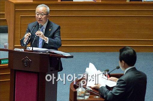 [포토]답변하는 현오석 부총리