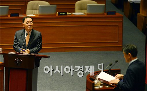 [포토]답변하는 정홍원 총리