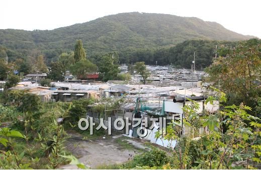 서울 강남구 개포동 구룡마을 전경