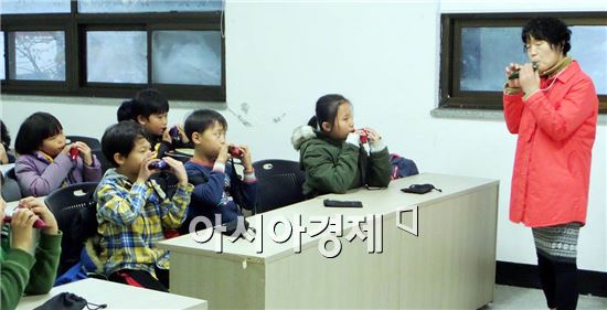 함평드림스타트,아동들 대상 오카리나 음악교실 운영