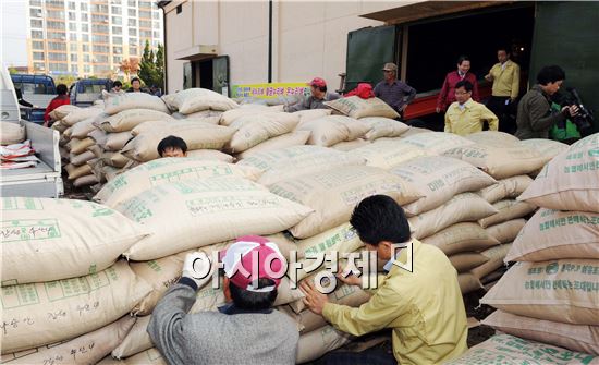 장성군, 2013 공공비축미곡 매입 순조