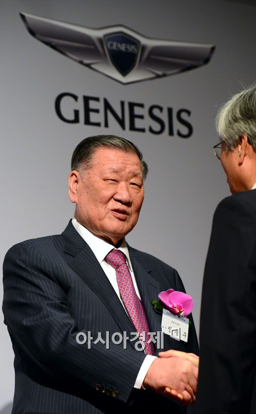 [포토]밝은 표정의 정몽구 회장 
