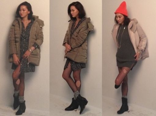 장윤주, 광고 현장 직찍…무보정 몸매 '눈길'