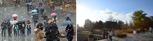 [포토]"눈 펑펑 오더니…" 또 다시 맑은 날씨