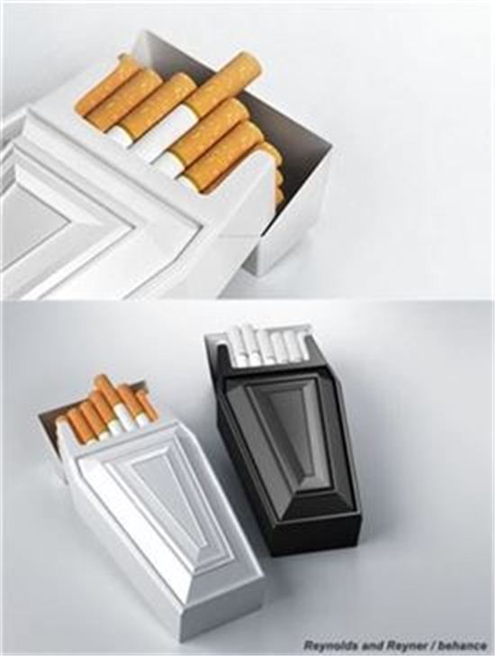 무서운 담배 디자인…"담배는 관으로 가는 길"