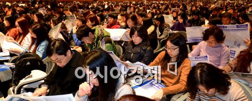[포토]붐비는 학생들과 학부모들