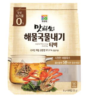 청정원, '맛선생 해물국물내기티백' 출시
