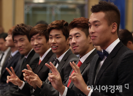 [포토] K리그 스타들의 깜찍 브이