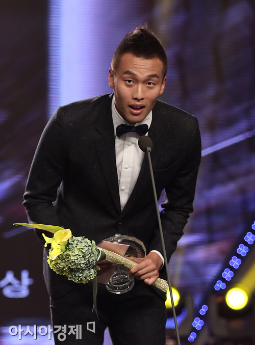 [포토] 김신욱 '아디다스 올인 팬타스틱 플레이어로 선정'