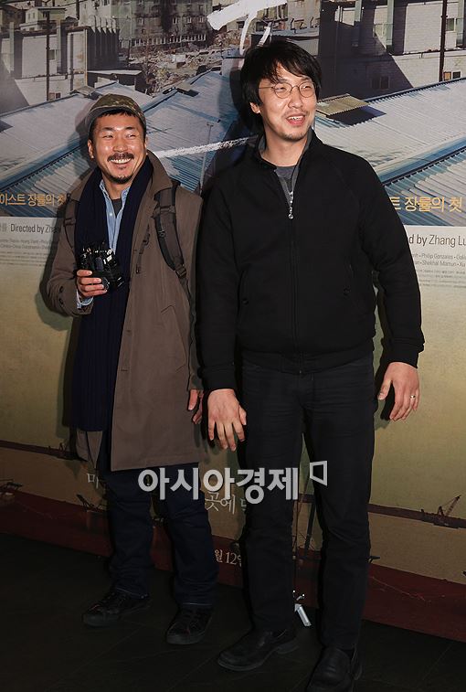 [포토]양익준-윤종빈 감독, '영화 보러 왔어요'