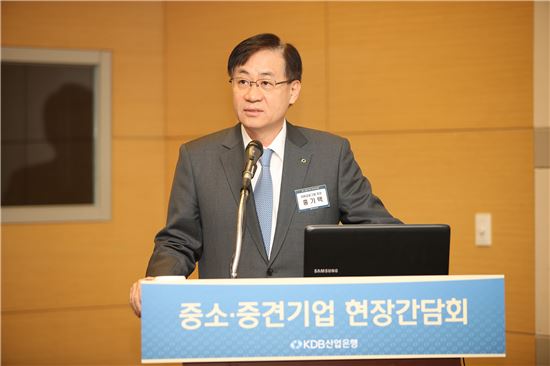 산은 회장, 중소기업 CEO와 현장소통