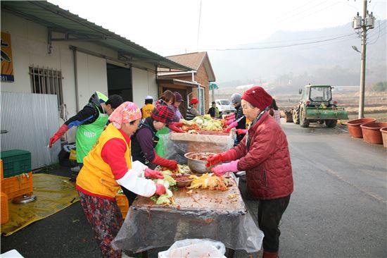 보성군 노동면 여성들의 ‘행복한 겨울나기 봉사’