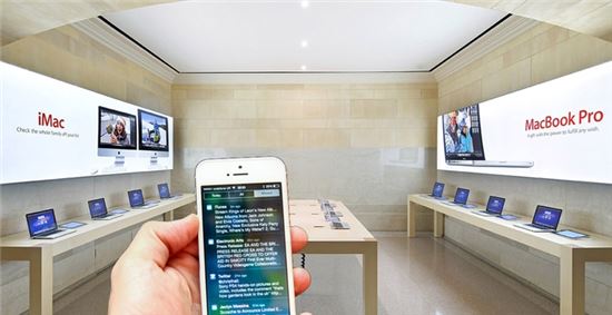 美애플 스토어 '아이비콘' 맞춤형 알림 서비스 시작