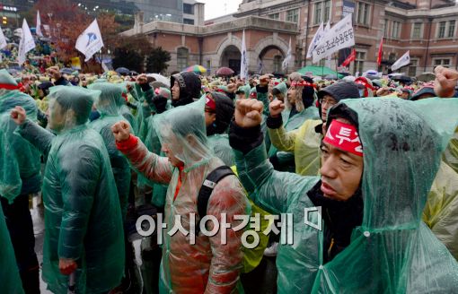 [포토]결의 다지는 철도노조