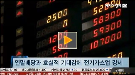 [마감시황]코스피, 1.01% 오른 2,000.38p