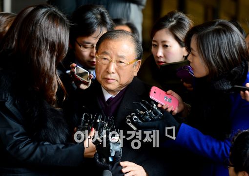 [포토]입다문 조석래 회장