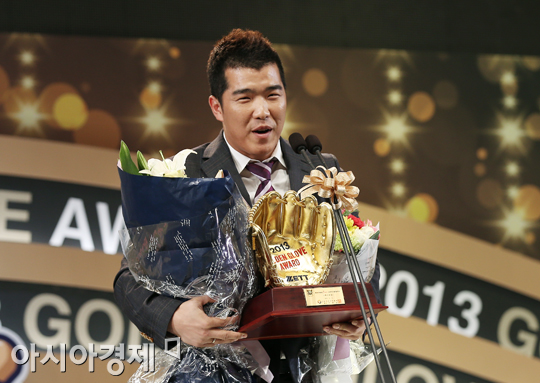 [포토] 2루수 부문 골든글러브 정근우!